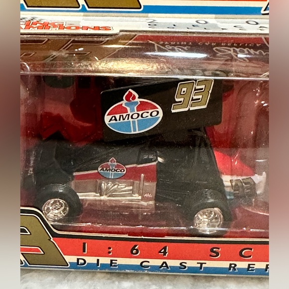 Dave Blaney #93 Amoco Racing Sprint Car Vintage NASCAR diecast car 1:64 - Picture 7 of 8
